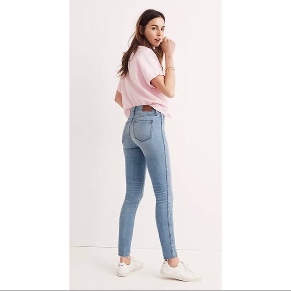Madewell High Rise Skinny Jeans Seamed Step Hem 24 - Picture 4 of 10